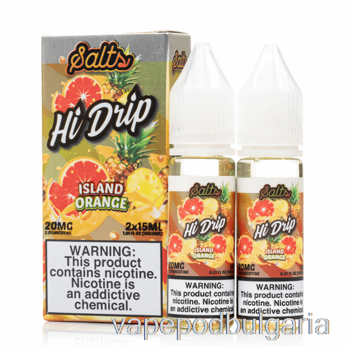 Vape Течности Island Orange - Hi-drip Salts - 30ml 20mg